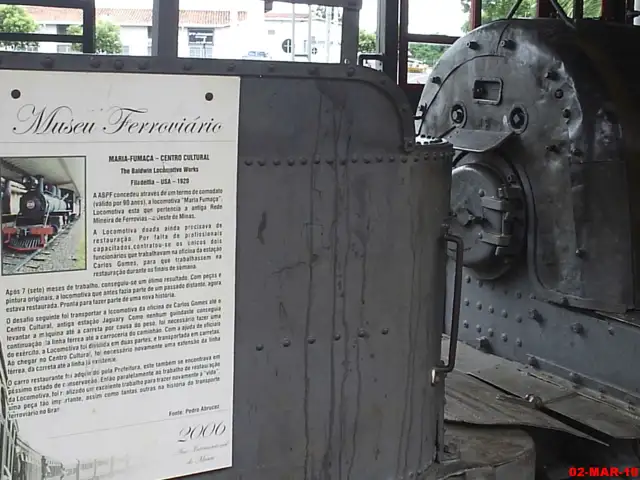 Maria Fumaça no Museu Ferroviário de Jaguariúna